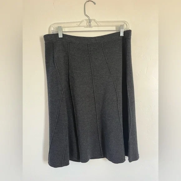 NWT Eileen Fisher 100% Merino Wool A Line Skirt PL - Picture 4 of 8